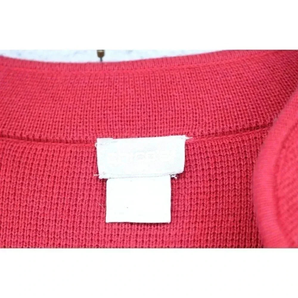 Chico's Color Block Convertable Open Front Cardig… - image 2